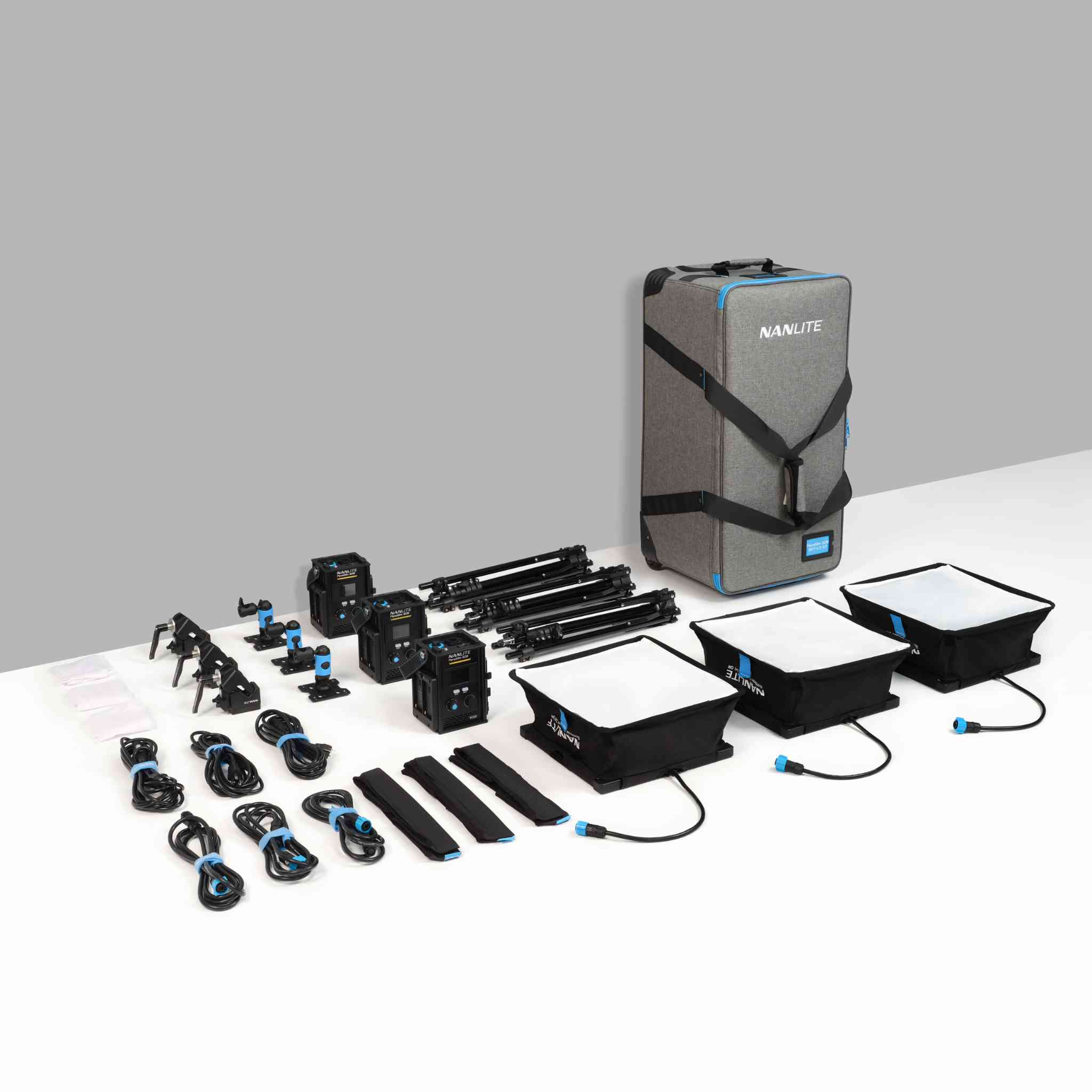 PavoSlim 60B 1x1 Bi-Color LED Panel 3-Light Kit with Pop-Up Softboxes, Stands, and Case - Image 15