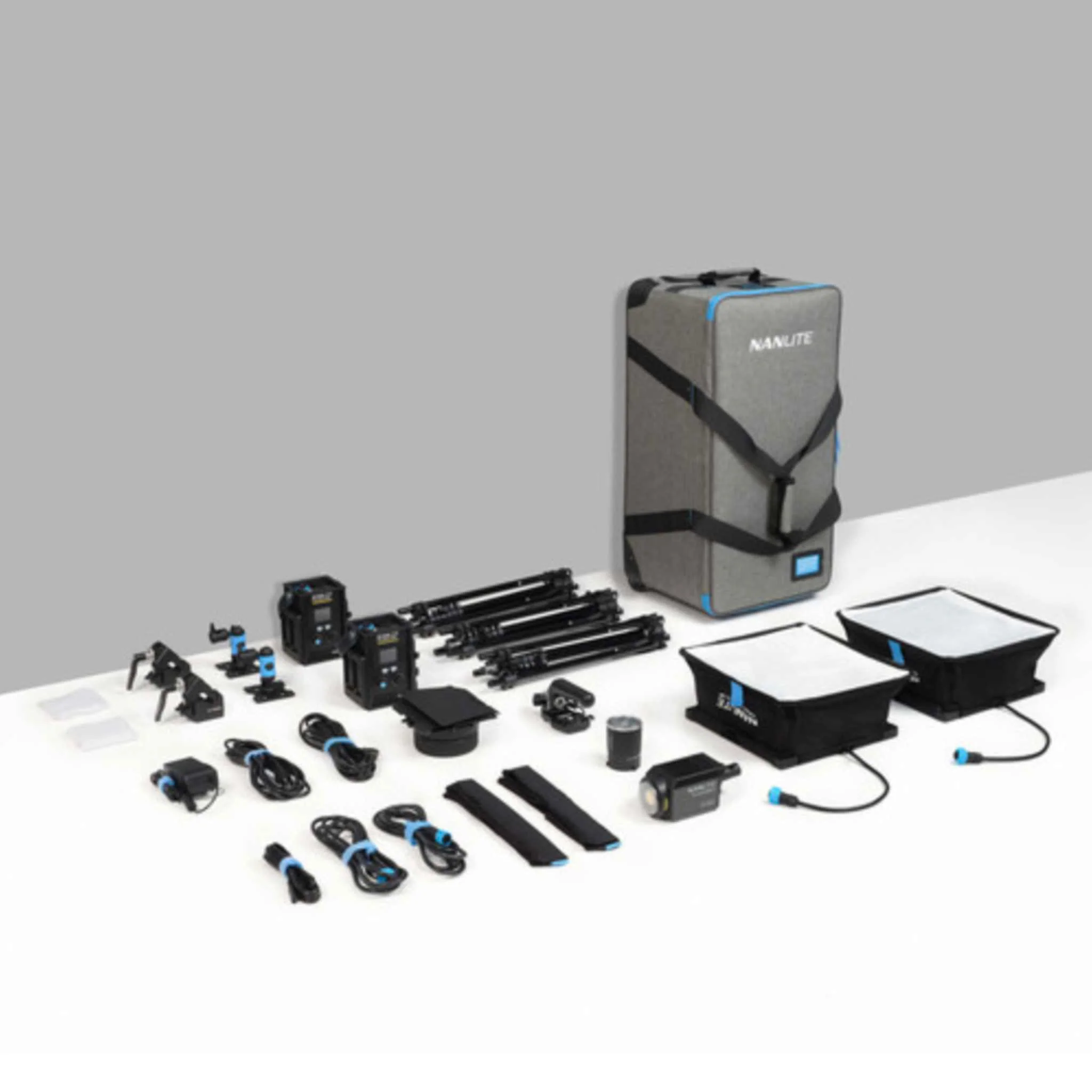 PavoSlim 60B LED Panels and Forza 60B II Kit with Fresnel, Pop-Up Softboxes, Stands, and Case - Image 21